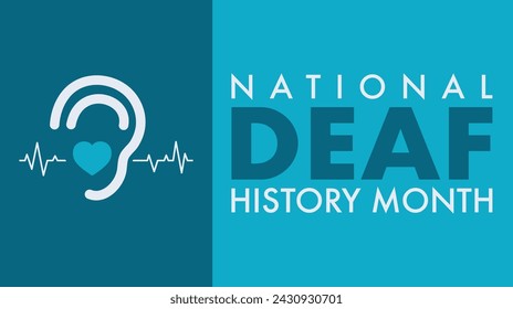 In: National Deaf History Month. Gefeiert von März bis April in den Vereinigten Staaten. Zu Ehren der Errungenschaften der Gehörlosen und Schwerhörigen.