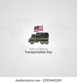 National Defense Transportation Day. National Defense Transportation Day social media creative. National Defense Transportation Day vector banner, poster, greetings card design