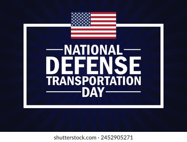 National Defense Transportation Day wallpaper with shapes and typography, banner, card, poster, template. National Defense Transportation Day, background