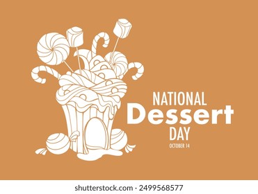 national dessert dessert day vector illustration