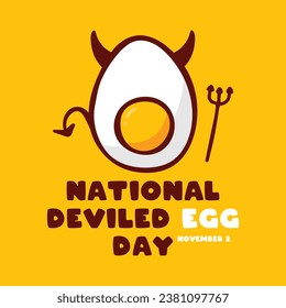 National Deviled Egg Day. November 2. Eps 10.