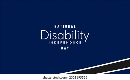 national disability independence day Holiday concept. Template for background, banner, card, poster, t-shirt with text inscription
