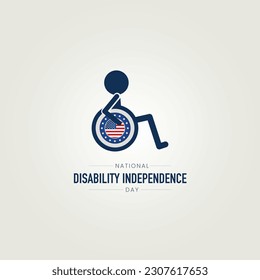 National Disability Independence Day. Disability Independence Day Vector Illustration.