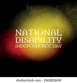 National Disability Independence Day.Geometric Design Suitable For Greeting Card Poster And Banner