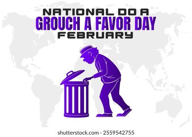 NATIONAL DO A GROUCH A FAVOR DAY Vector Illustration background