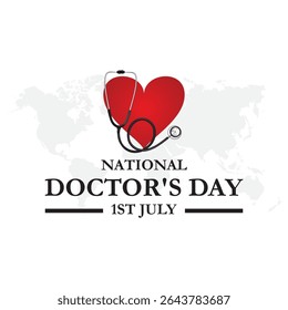 National doctor day. World doctors day template. National Doctors vector. Doctor's Day Wishes Post Vector. national Doctor's Day India july 1st