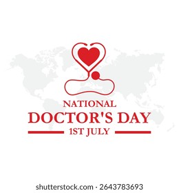National doctor day. World doctors day template. National Doctors vector. Doctor's Day Wishes Post Vector. national Doctor's Day India july 1st