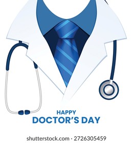 Projeto de fundo do Dia Nacional do Médico. Ilustração vetorial