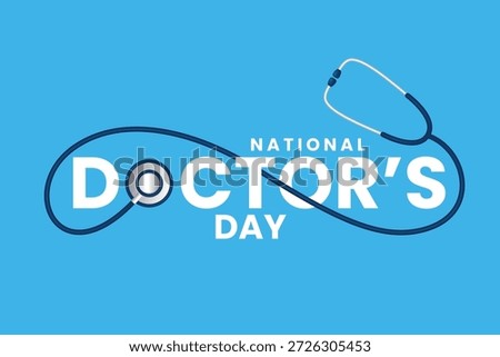 National Doctors Day background design. Vector illustration
