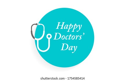 National Doctors Day Day Celebrated Recognize Stock Vector (Royalty ...