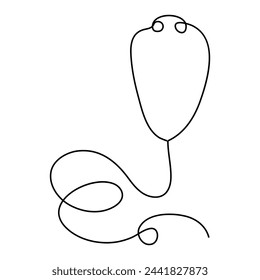 Día Nacional del Médico   dibujo continuo de una línea de ilustración vectorial de contorno


