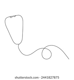 National doctors day   continuous one line drawing of outline vector illustration


