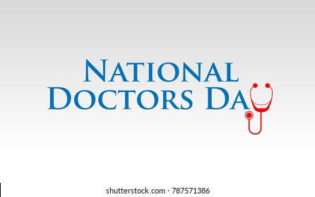 National Doctors Day Logo Vector