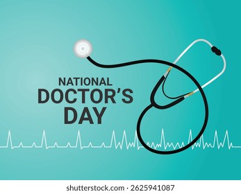 Concepto de Vector del día nacional del doctor
