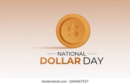 National Dollar Day, observed annually on August 8th, commemorates the creation of the U.S. monetary system. Creating for web banner, cards, prints, social media, poster, flyer and background design.