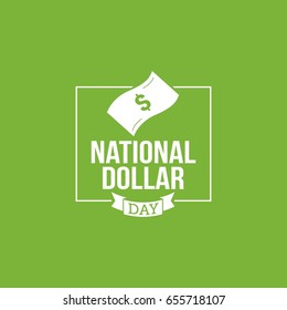 National Dollar Day Vector Illustration