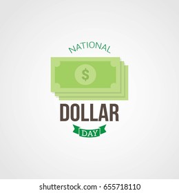 National Dollar Day Vector Illustration