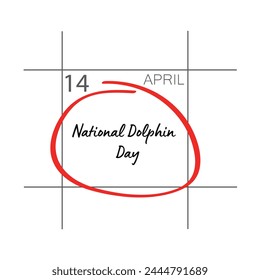National Dolphin Day, April 14. 