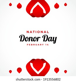 Vectordesign-Vorlagenhintergrund für den nationalen Gebertag