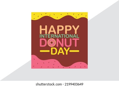 National Donut Day Social Media Post design