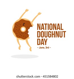 National Doughnut Day Holiday, Celebration, Card, Poster, Logo Design