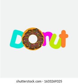 National doughnut vector concept template design illustrator