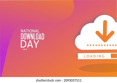national download day dec 28 vector illustration