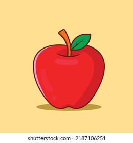National Eat a Red Apple Day. December 1. Holiday concept. Template for background, banner, card, poster with text inscription. Vector EPS10 illustration,Red vector Apple