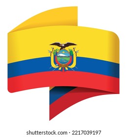 National ecuador icon cartoon vector. Travel culture. Emblem circle