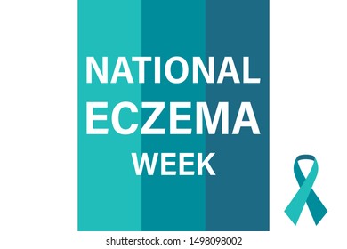 National Eczema Week During the third week in September. Poster, card, banner, background design. Vector illustration eps 10