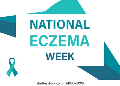 National Eczema Week During the third week in September. Poster, card, banner, background design. Vector illustration eps 10