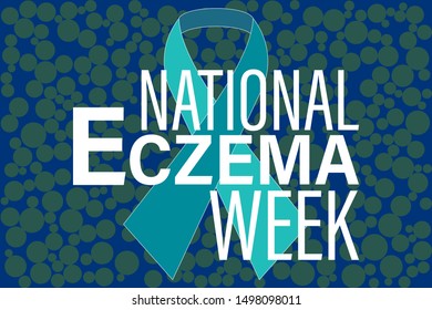 National Eczema Week During the third week in September. Poster, card, banner, background design. Vector illustration eps 10