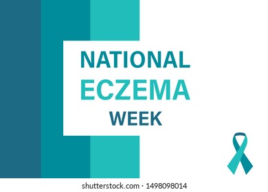 National Eczema Week During the third week in September. Poster, card, banner, background design. Vector illustration eps 10