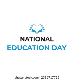 National Education Day logo Vector Template, National Education Day, International Day of Education, National Special Education Day.