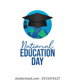 National Education Day vector design template good for celebration usage. National Education Day. flat design. eps 10.