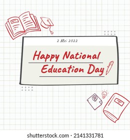 National Education Day Vector Illustration (Ilustrasi Vektor Hari Pendidikan Nasional)