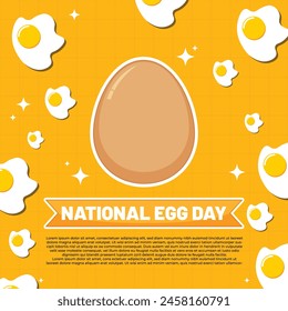 National Egg Day – June 3, 2024, Attractive design, can be used on all social media platforms, beautiful color combination, get it now for your first purchase.