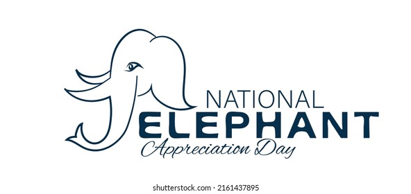 National Elephant Appreciation Day in USA. September 22. National Elephant Day in Thailand.