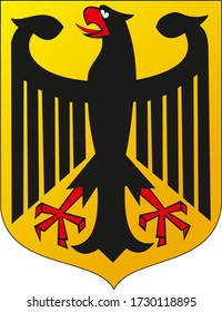 National Emblem of Germany. Coat of arms. Vector illustration.