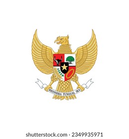 Nationalemblem Indonesiens Garuda Pancasila - LAMBANG INDONESIEN