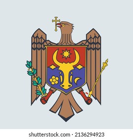 National emblem of the Republic of Moldova, coat of arms of Moldova
