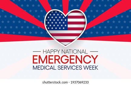 National Emergency Medical Services Week Observed Stock Vector (Royalty ...