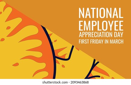National Employee Appreciation Day. Design suitable for greeting card poster and banner