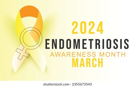 National Endometriosis awareness month. background, banner, card, poster, template. Vector illustration.