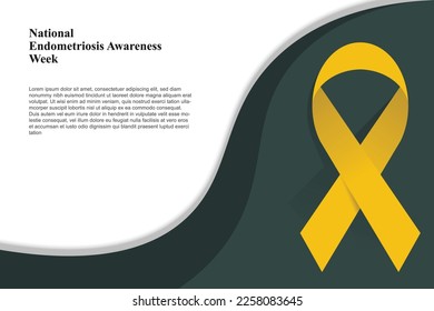 National Endometriosis Awareness Week background. Vector illustration background.