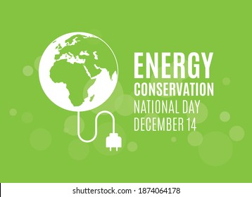 National Energy Conservation Day Vector Planet Stock Vector (Royalty ...