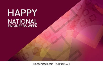 National Engineers Week. Design suitable for greeting card poster and banner