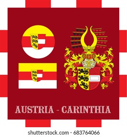 National ensigns of Carinthia - Austria