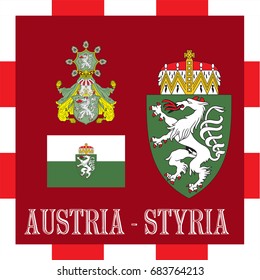 National ensigns of Styria - Austria