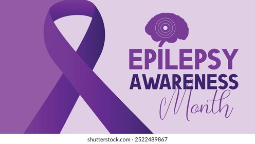 National epilepsy awareness month campaign observed in November banner design concept background 